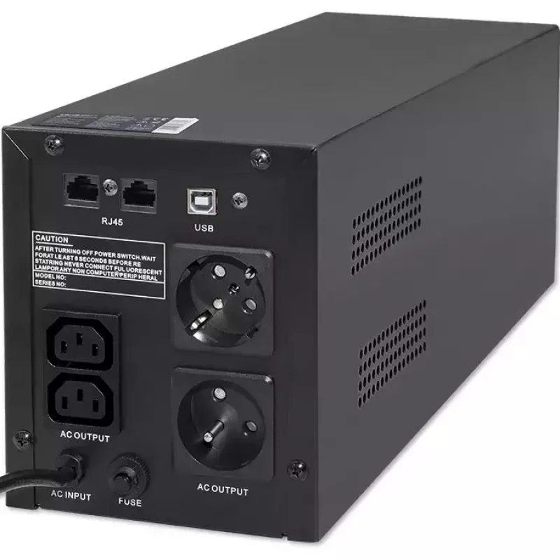 Qoltec 53777 UPS Line-Interactive 2 kVA 1200 W 4 AC-pistorasiaa