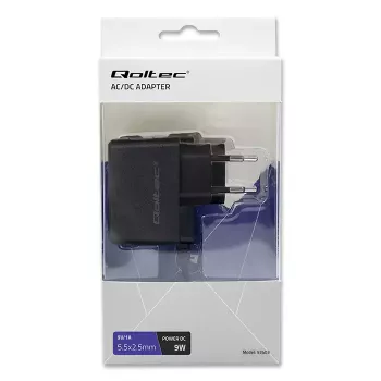 Virtalähde Qoltec 52403 Indoor 9W musta 220-240V