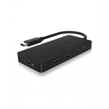 ICY BOX IB-HUB1429-CPD USB 3.2 Gen 2 (3.1 Gen 2) Type-C 10000 Mbit/s musta