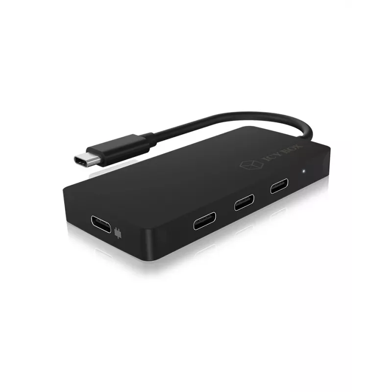 ICY BOX IB-HUB1429-CPD USB 3.2 Gen 2 (3.1 Gen 2) Type-C 10000 Mbit/s musta