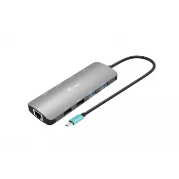 i-tec USB-C Metal Nano 2x Display -telakointiasema + Power Delivery 100 W