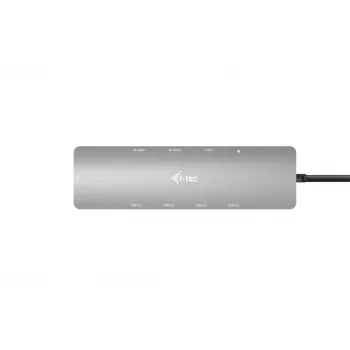i-tec USB-C Metal Nano 2x Display -telakointiasema + Power Delivery 100 W