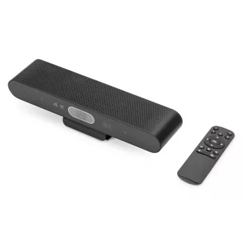 DIGITUS 4K All-in-One Video Bar Mini -videoneuvottelujärjestelmä (2x mikrofoni / 1x kaiutin)