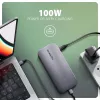Axagon HMC-12GM2, USB 10Gbps keskitin, 3x USB-A, USB-C, HDMI, DP, RJ-45, M.2, SD/mSD, ääni, PD