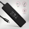 Axagon HUE-C1C 4x USB 5Gbps TRAVEL-keskitin, USB-C virtatulo, 19 cm USB-C-kaapeli