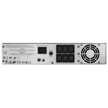 APC Smart-UPS C, Line-Interactive, 2000VA, rack-asennus 2U, 230V, 6x IEC C13-pistorasiaa, USB- ja sarjaviestintä, AVR, graafinen LCD