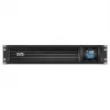 APC Smart-UPS C, Line-Interactive, 2000VA, rack-asennus 2U, 230V, 6x IEC C13-pistorasiaa, USB- ja sarjaviestintä, AVR, graafinen LCD