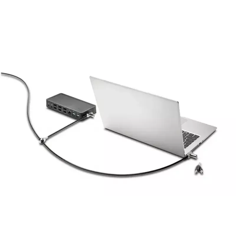 Kensington Universal 3-in-1 Keyed Cable Lock Twin Lockheads -lukoilla