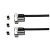 Kensington Universal 3-in-1 Keyed Cable Lock Twin Lockheads -lukoilla