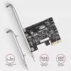 Sisäinen SATA-sovitin Axagon PCES-SJ2 PCIe 2 Gbit/s musta