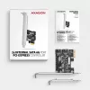 Sisäinen SATA-sovitin Axagon PCES-SJ2 PCIe 2 Gbit/s musta