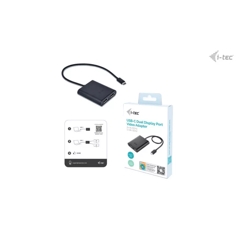 i-tec USB-C Dual 4K DisplayPort videosovitin