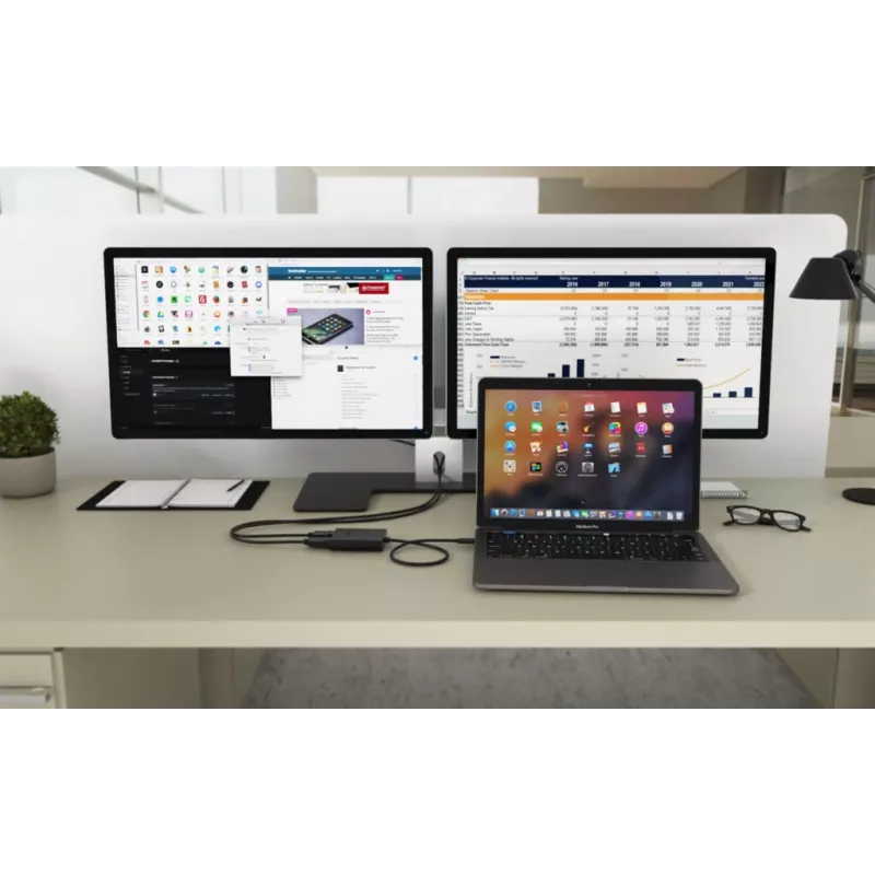 i-tec USB-C Dual 4K DisplayPort videosovitin