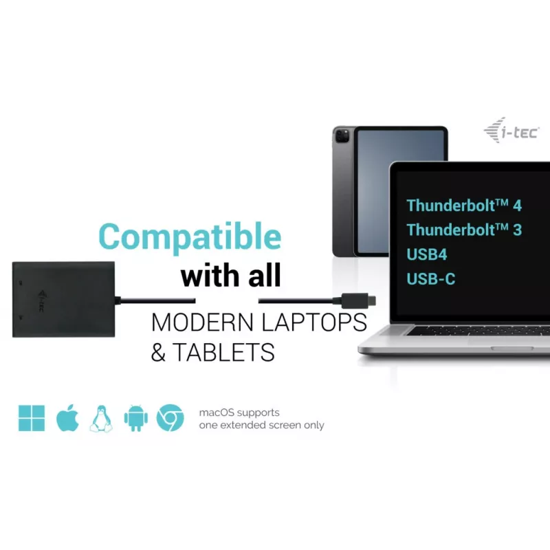i-tec USB-C Dual 4K DisplayPort videosovitin