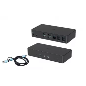 i-tec USB 3.0 / USB-C / Thunderbolt 3 Professional Dual 4K Display telakointiasema Generation 2 + Power Delivery 100W