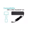 Yleislaturi i-tec USB-C PD 3.0 100W sisäkäyttöön musta