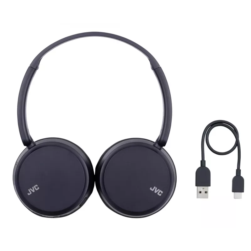 JVC HA-S36W-A-U langattomat kuulokkeet, Bluetooth, multipoint, 35 h toistoaika, sisäänrakennettu mikrofoni, USB-C, siniset