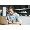 JVC HA-S36W-A-U langattomat kuulokkeet, Bluetooth, multipoint, 35 h toistoaika, sisäänrakennettu mikrofoni, USB-C, siniset