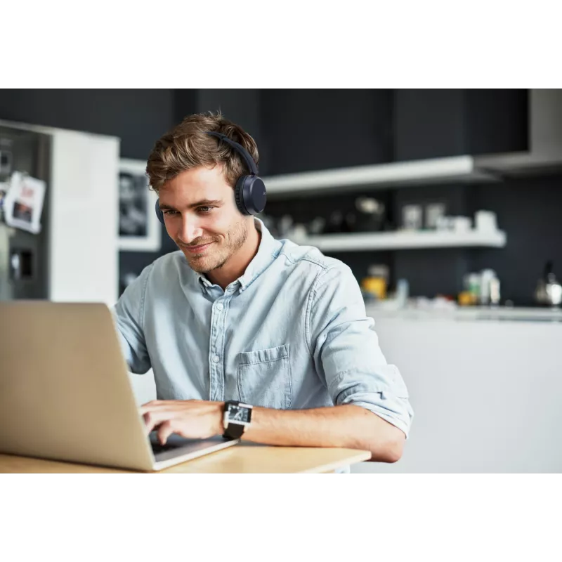 JVC HA-S36W-A-U langattomat kuulokkeet, Bluetooth, multipoint, 35 h toistoaika, sisäänrakennettu mikrofoni, USB-C, siniset