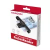 Axagon CRE-SMPC USB-C älykortin-/henkilökortinlukija PocketReader älykortinlukija sisäkäyttöön USB Type-C musta