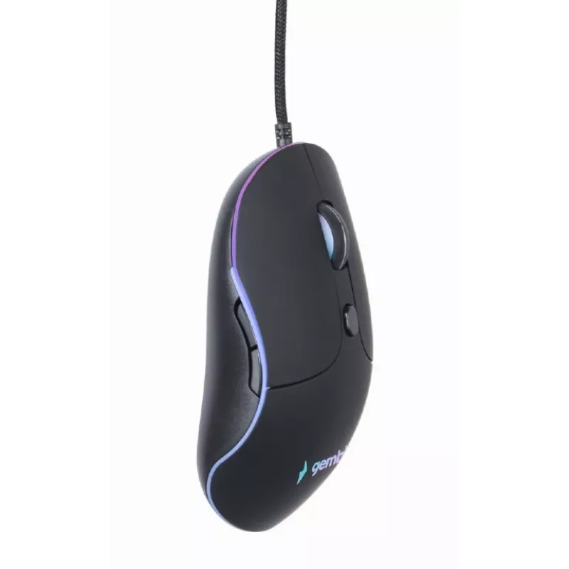 Gembird MUS-UL-02 valaistu USB-hiiri, 6 painiketta, musta