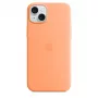 Apple silikonikotelo MagSafe-yhteensopiva iPhone 15 Plus Sorbet Orange