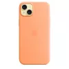 Apple silikonikotelo MagSafe-yhteensopiva iPhone 15 Plus Sorbet Orange
