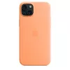 Apple silikonikotelo MagSafe-yhteensopiva iPhone 15 Plus Sorbet Orange