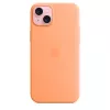 Apple silikonikotelo MagSafe-yhteensopiva iPhone 15 Plus Sorbet Orange