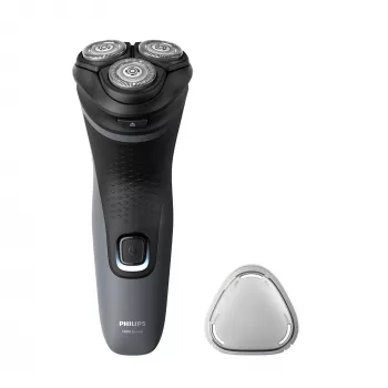 Philips Shaver 1000 Series S1142/00 sähköparranajokone, pyöriväterä, musta, harmaa, PowerCut-teräjärjestelmä, SH30, 2 vuosi, paristo