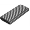 GEMBIRD EE2280-U3C-03 M.2 NVMe/SATA SSD -kotelo, USB 3.1 Gen 2 (10 Gbit/s), USB Type-C, RGB, alumiini