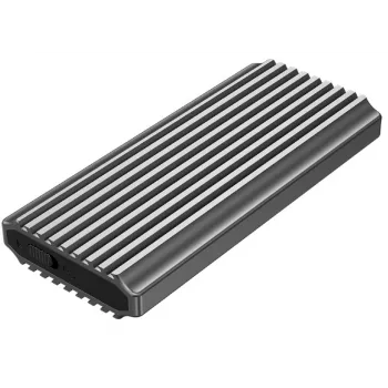 GEMBIRD EE2280-U3C-03 M.2 NVMe/SATA SSD -kotelo, USB 3.1 Gen 2 (10 Gbit/s), USB Type-C, RGB, alumiini