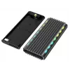 GEMBIRD EE2280-U3C-03 M.2 NVMe/SATA SSD -kotelo, USB 3.1 Gen 2 (10 Gbit/s), USB Type-C, RGB, alumiini