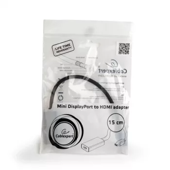 Mini DisplayPort - HDMI -kaapeli Gembird A-MDPM-HDMIF4K-01 0,15 m, 4K, musta