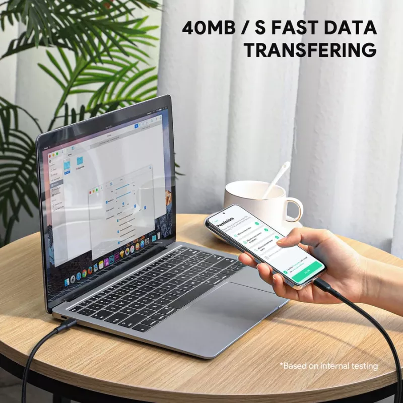 USB-kaapeli AUKEY CB-KCC102 1,8 m USB-C musta 0,48 Gbit/s