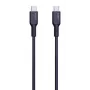AUKEY USB-latauskaapeli - 1x USB Type-C - 1x USB Type-C - PD 100W 5A - 1m musta (silikoni)