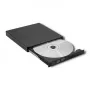 Ulkoinen DVD-RW-asema Qoltec 51858, USB 2.0 & eSATA, tarjotinlataus, musta, 24x CD / 8x DVD
