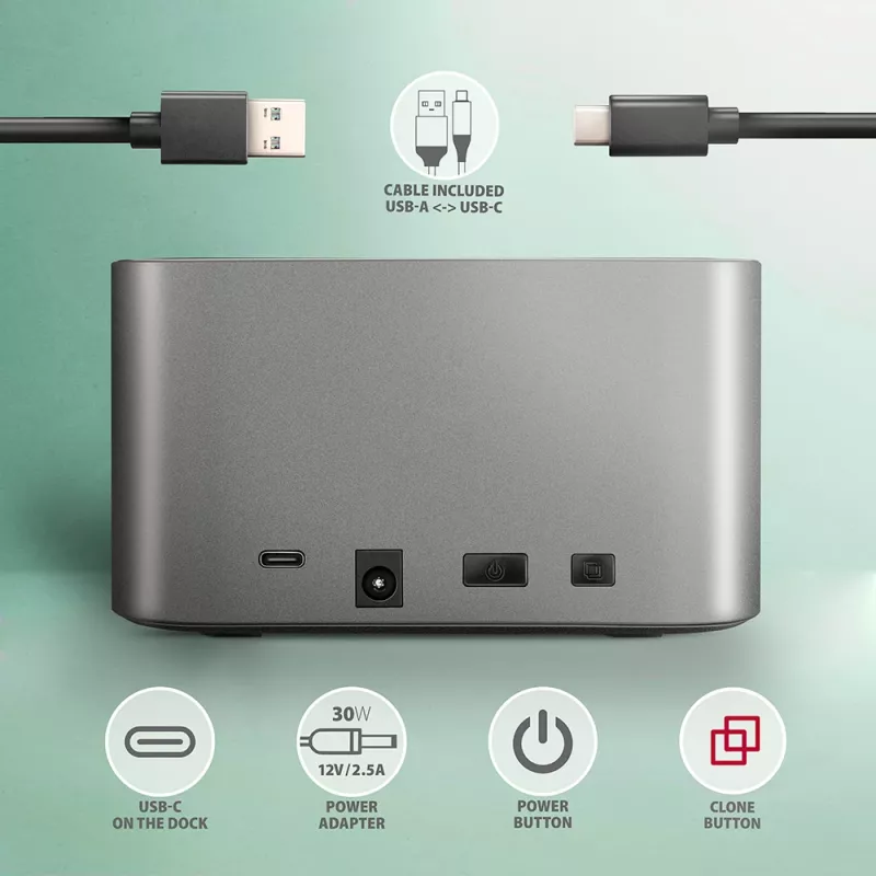 Axagon ADSA-DC SuperSpeed USB DUAL 2,5