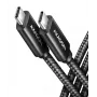 USB-kaapeli Axagon BUCM4X-CM10AB USB4 Gen 3x2 1 m musta