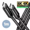 USB-kaapeli Axagon BUCM4X-CM10AB USB4 Gen 3x2 1 m musta