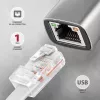 Axagon ADE-TXCA USB-C + USB-A 3.2 Gen 1 - Gigabit Ethernet -sovitin, Asix AX88179