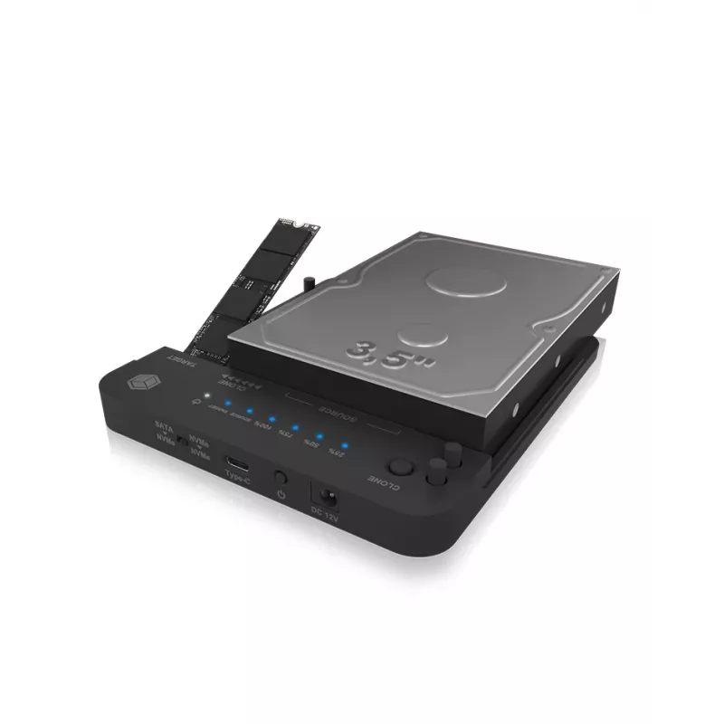 ICY BOX IB-2913MCL-C31 USB 3.2 Gen 2 (3.1 Gen 2) Type-C musta