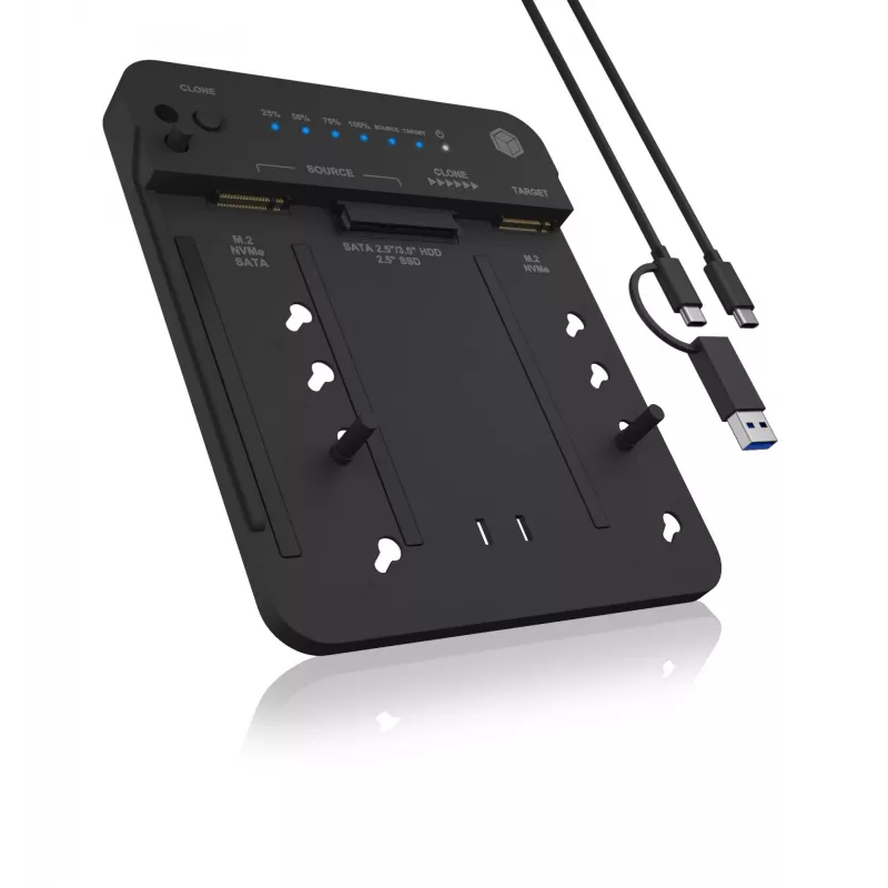 ICY BOX IB-2913MCL-C31 USB 3.2 Gen 2 (3.1 Gen 2) Type-C musta