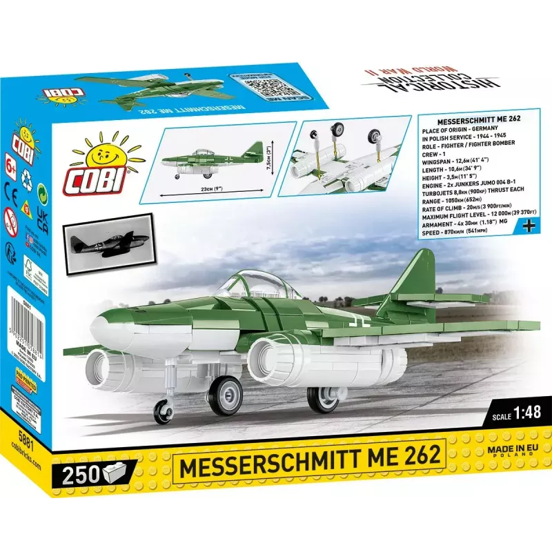 Rakennussarja Cobi Messerschmitt Me 262 mallisarja 500 osaa