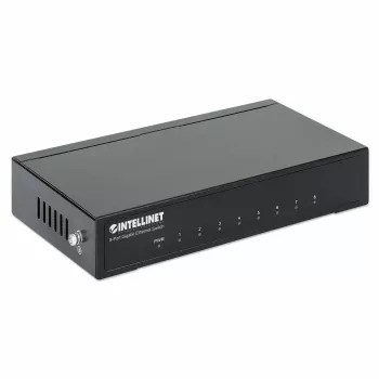 Intellinet 8-porttinen Gigabit Ethernet -kytkin, pöytäkoko, metallikotelo, IEEE 802.3az (Energy Efficient Ethernet)