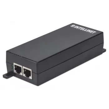 Intellinet Gigabit High-Power PoE+ -injektori, 1 x 30 W portti, IEEE 802.3at/af-yhteensopiva, muovikotelo