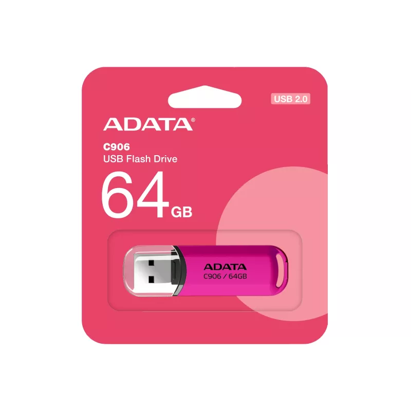 ADATA AC906-64G-RPP USB-muistitikku 64 GB USB Type-A 2.0 pinkki