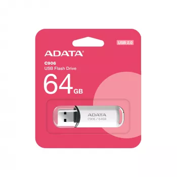 ADATA C906 USB-muistitikku 64 GB USB Type-A 2.0 valkoinen