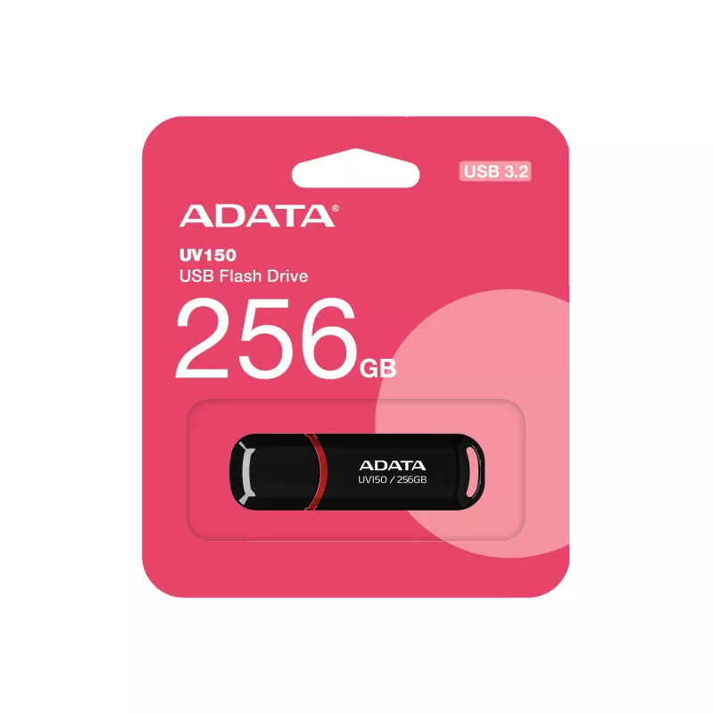 ADATA UV150 USB-muistitikku 256 GB USB Type-A 3.2 Gen 1 (3.1 Gen 1) musta