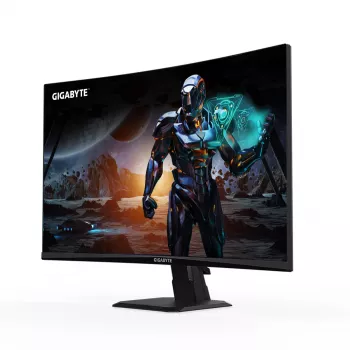 GIGABYTE GS27FC 27 tuuman FHD kaareva pelinäyttö – 1920 x 1080, 180 Hz, 1 ms, 250 cd/m², FreeSync Premium, HDR-valmis, HDMI 2.0, DisplayPort 1.4